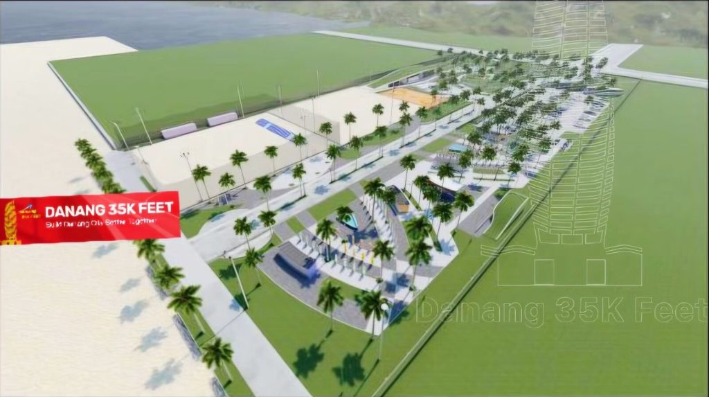 Phối cảnh Công viên, câu lạc bộ thể thao biển và bãi tắm Sơn Thủy, phường Ngũ Hành Sơn, Đà Nẵng