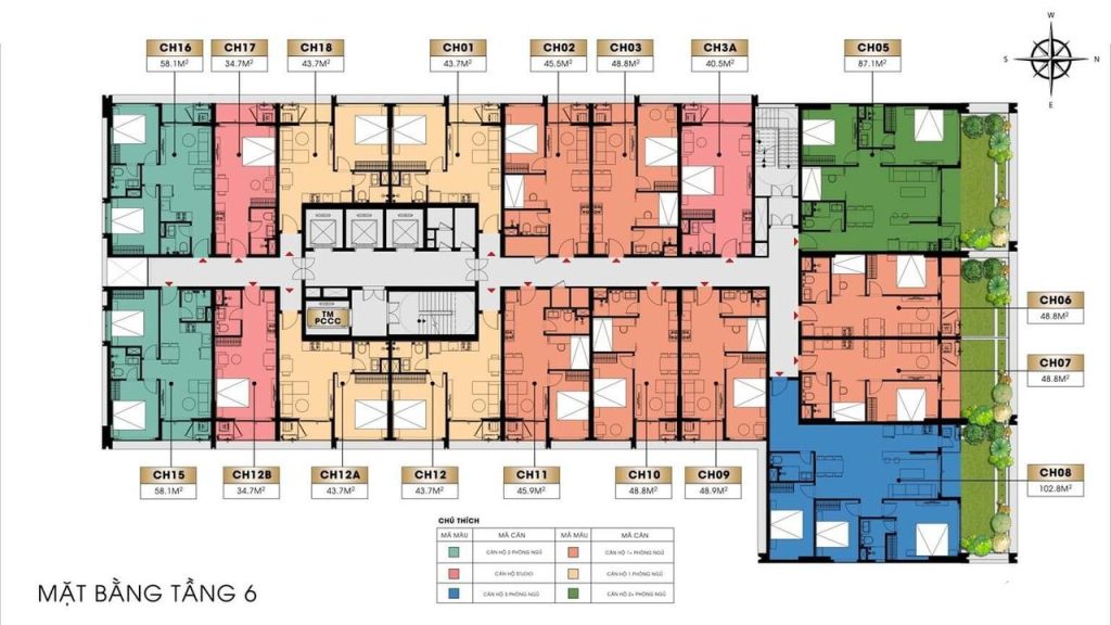 Tầng 6 Sun Solar Residence Đà Nẵng