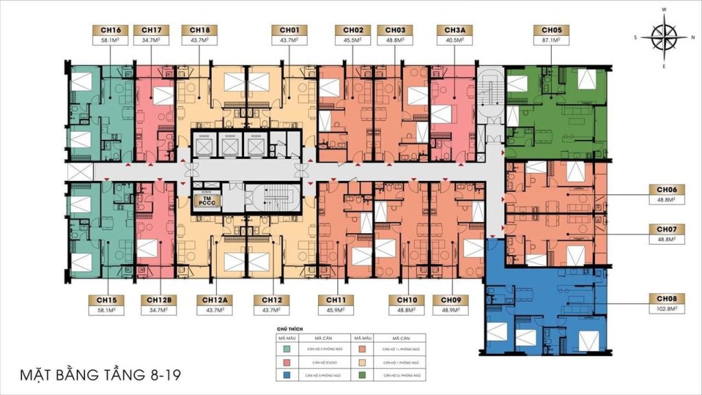 Tầng 8 – 19 Sun Solar Residence Đà Nẵng