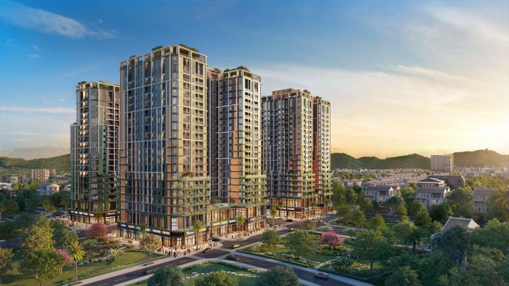 Phối cảnh tổng thể FourS Tower F2 – Tháp Mai (Mùa Xuân) Đà Nẵng