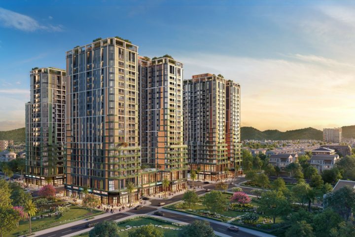 Phối cảnh 4 tháp FourS Tower – Sun Riverpolis Đà Nẵng