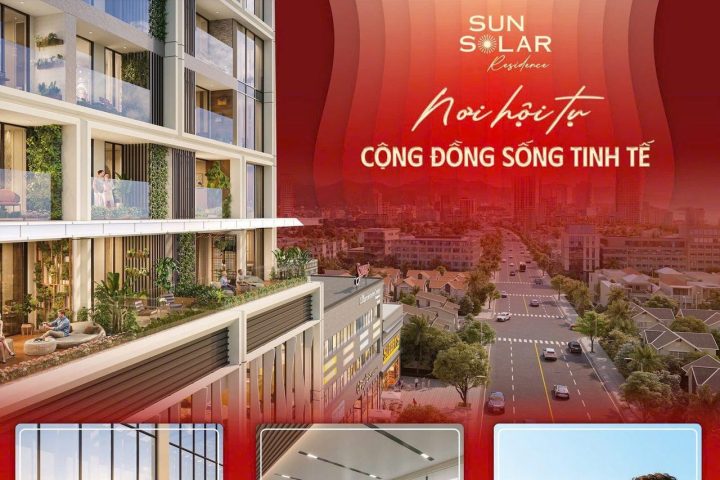Sân vườn trên cao và trục đường Lê Duẩn – Sun Solar Residence