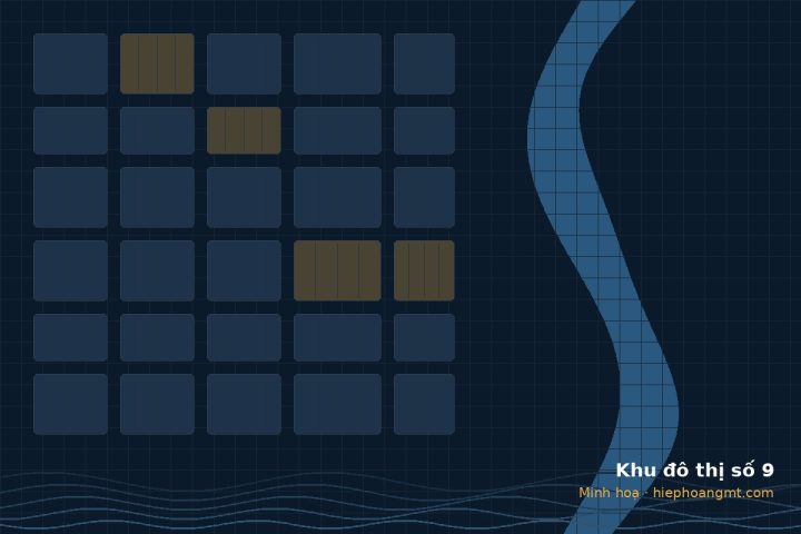 Sơ đồ minh hoạ Khu đô thị số 9 Điện Ngọc – thông tin và giá tham khảo