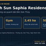 Tiện ích Sun Saphia Residence: trong tòa và quanh dự án ven biển Sơn Thủy